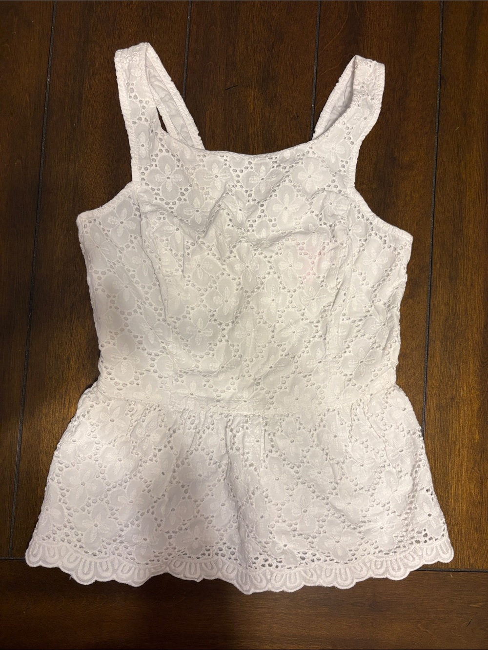 Lilly Pulitzer White Eyelet Babydoll Top